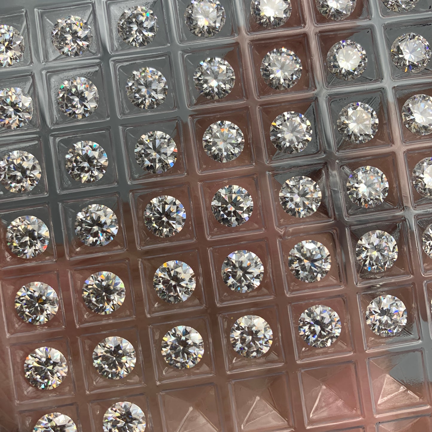 6.5mm Moissanite faceted gemstone