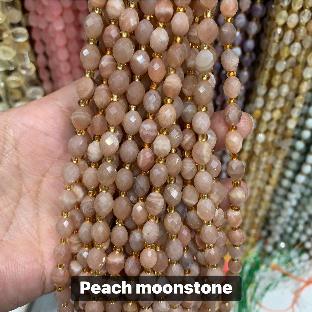 PRE-ORDER - WAREHOUSE - FACETED OVAL - BEAD STRAND
