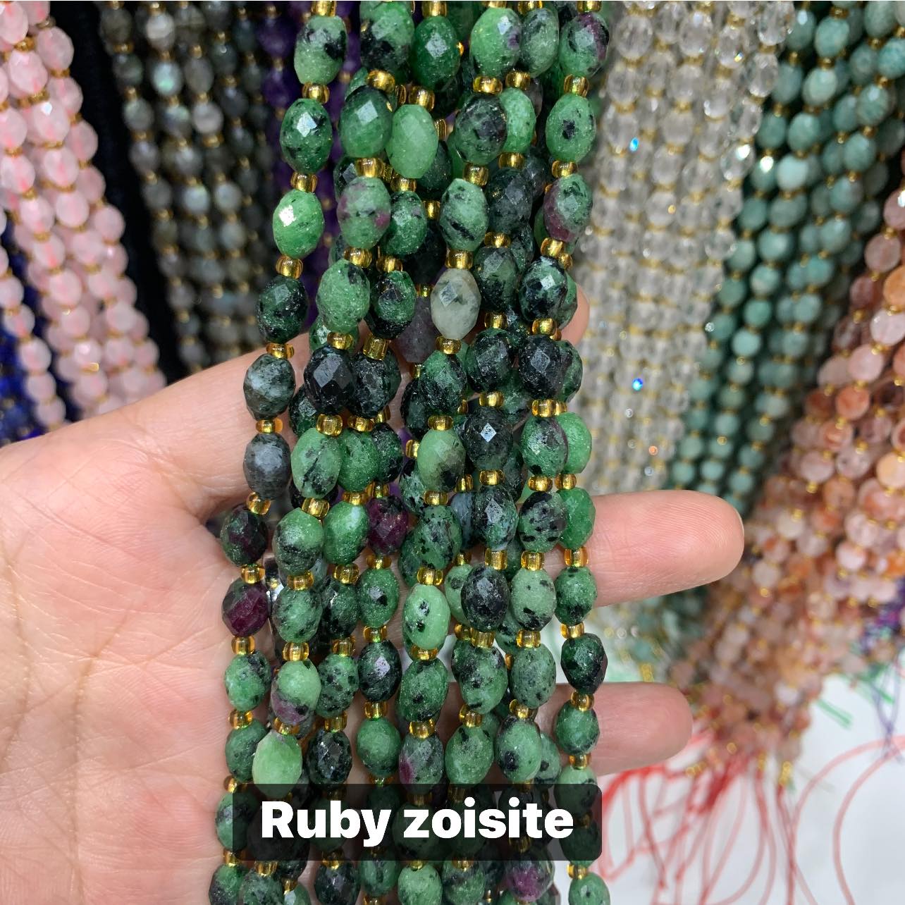 PRE-ORDER - WAREHOUSE - FACETED OVAL - BEAD STRAND