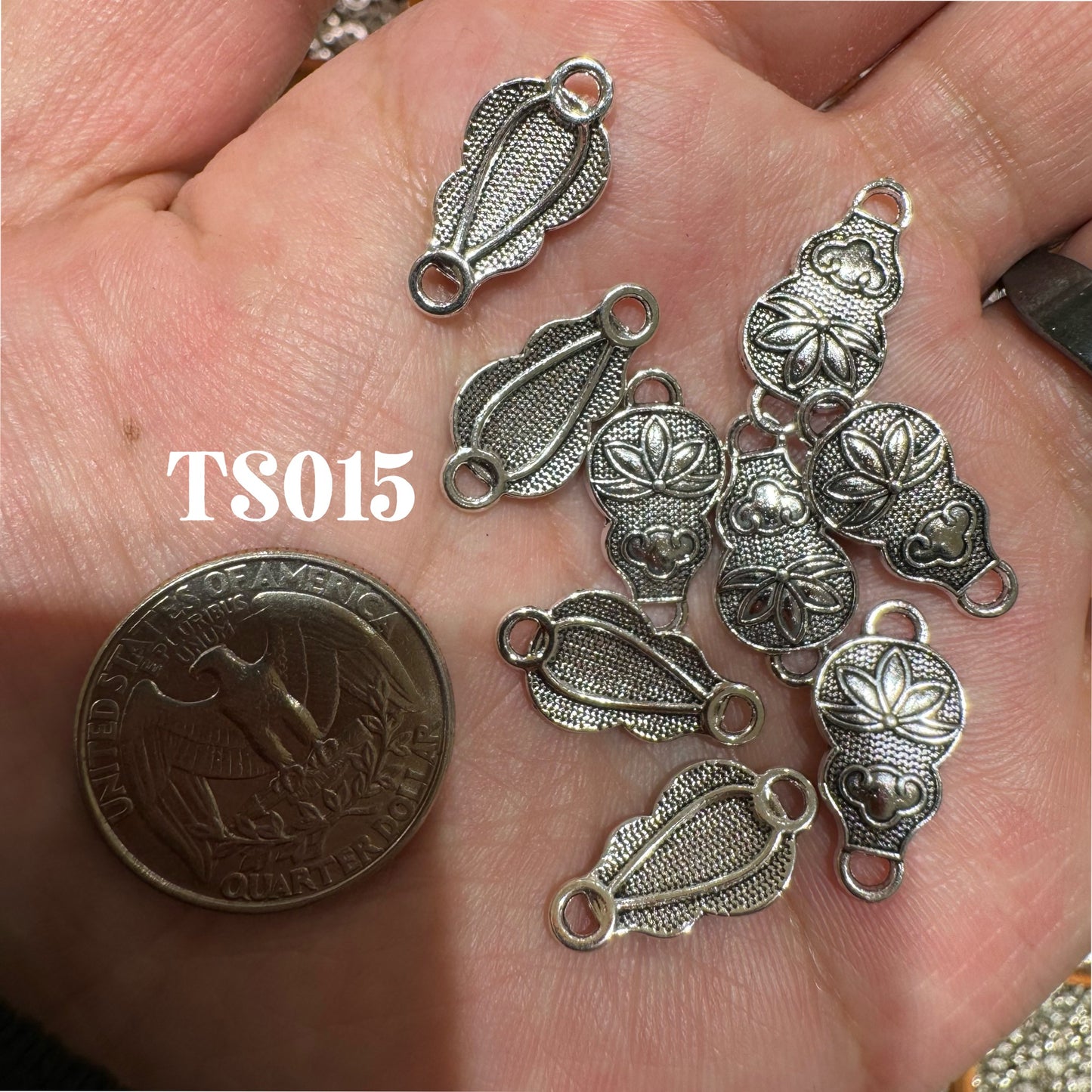Tibetan Silver Charm / Bead (TS015)