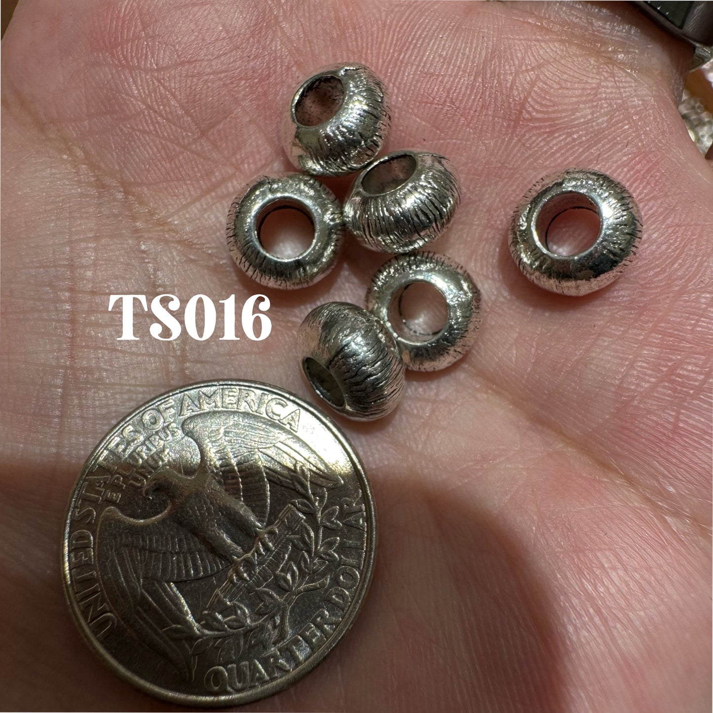 Tibetan Silver Charm / Bead (TS016)