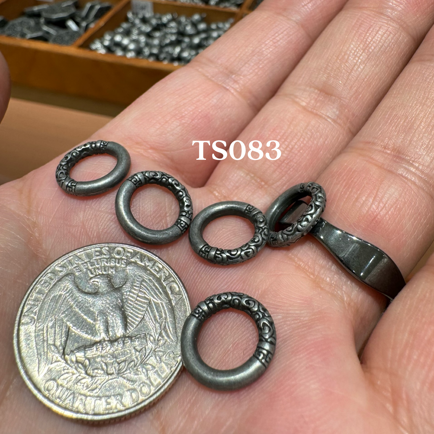 Tibetan Silver Charm / Bead (TS083)