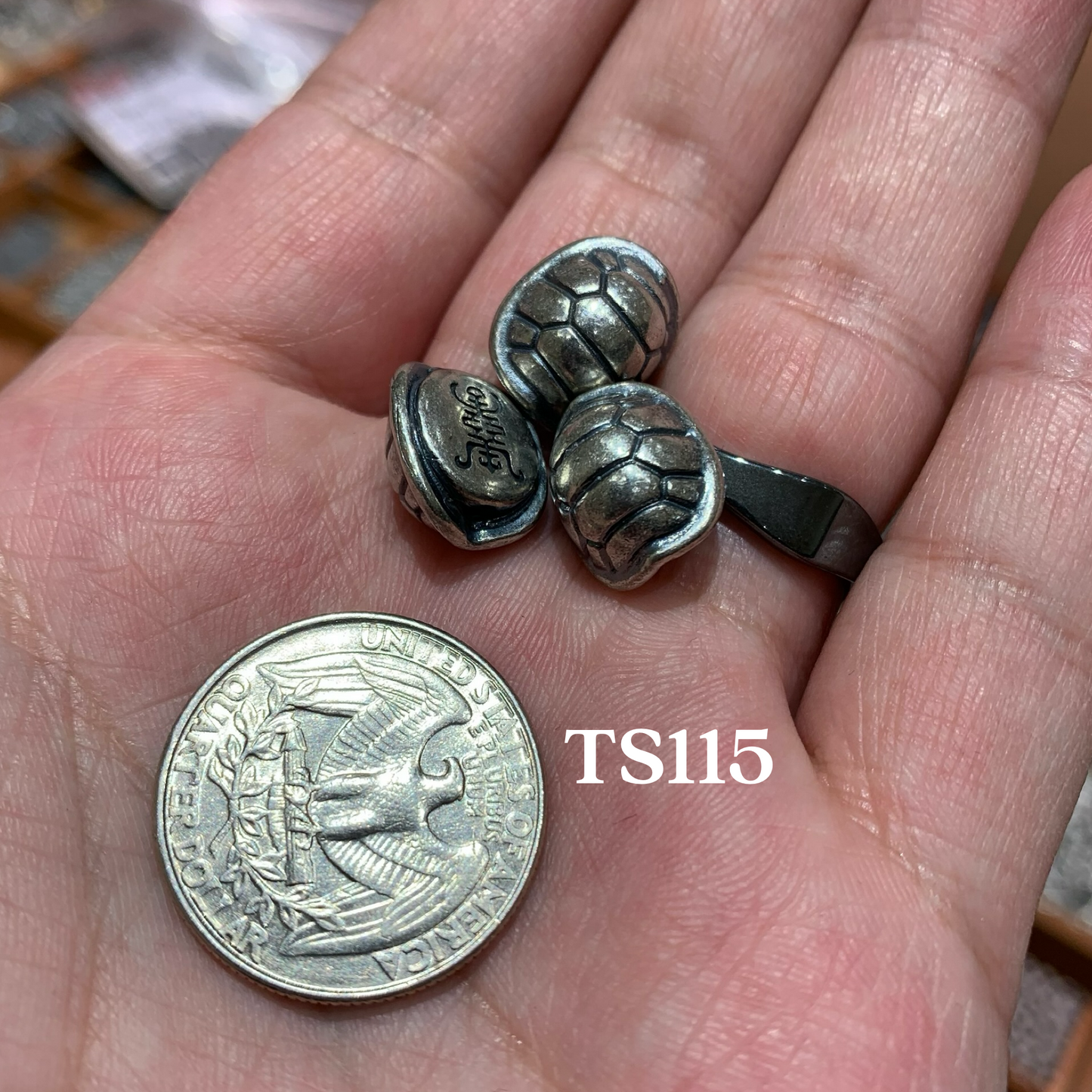 Tibetan Silver Charm / Bead (TS115)