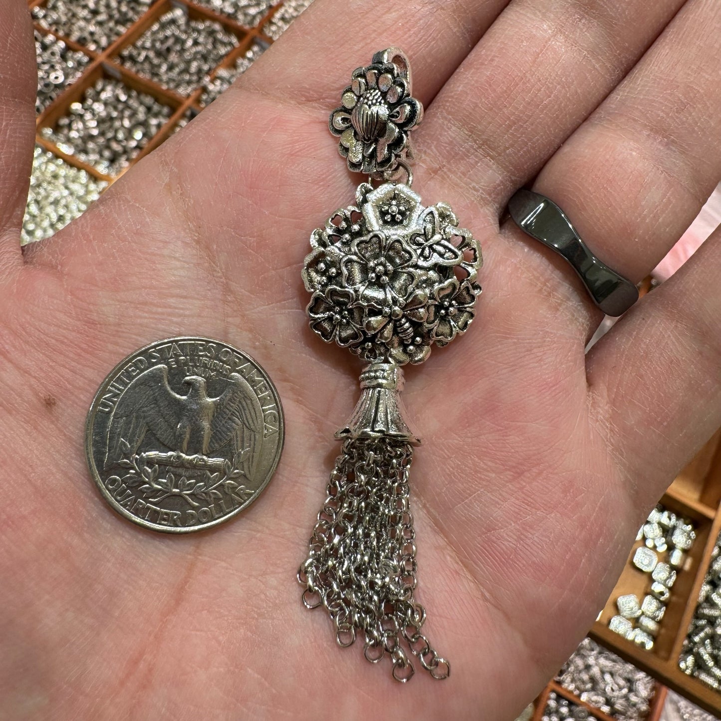WAREHOUSE - Tibetan Silver Charm / Bead (TS124)