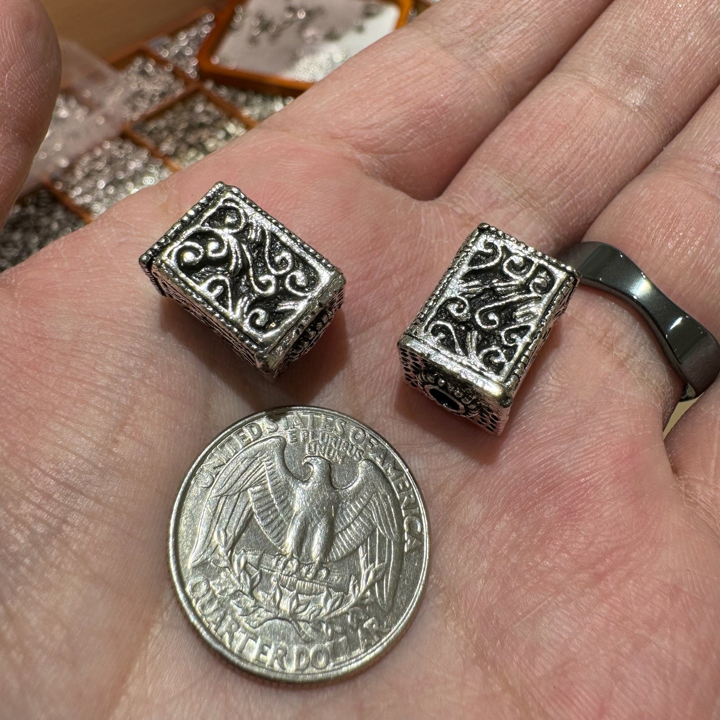 WAREHOUSE - Tibetan Silver Charm / Bead (TS126)