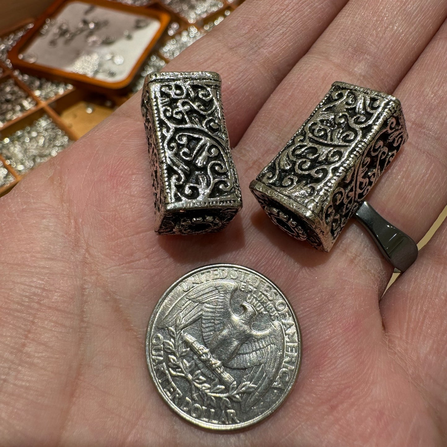 WAREHOUSE - Tibetan Silver Charm / Bead (TS128)