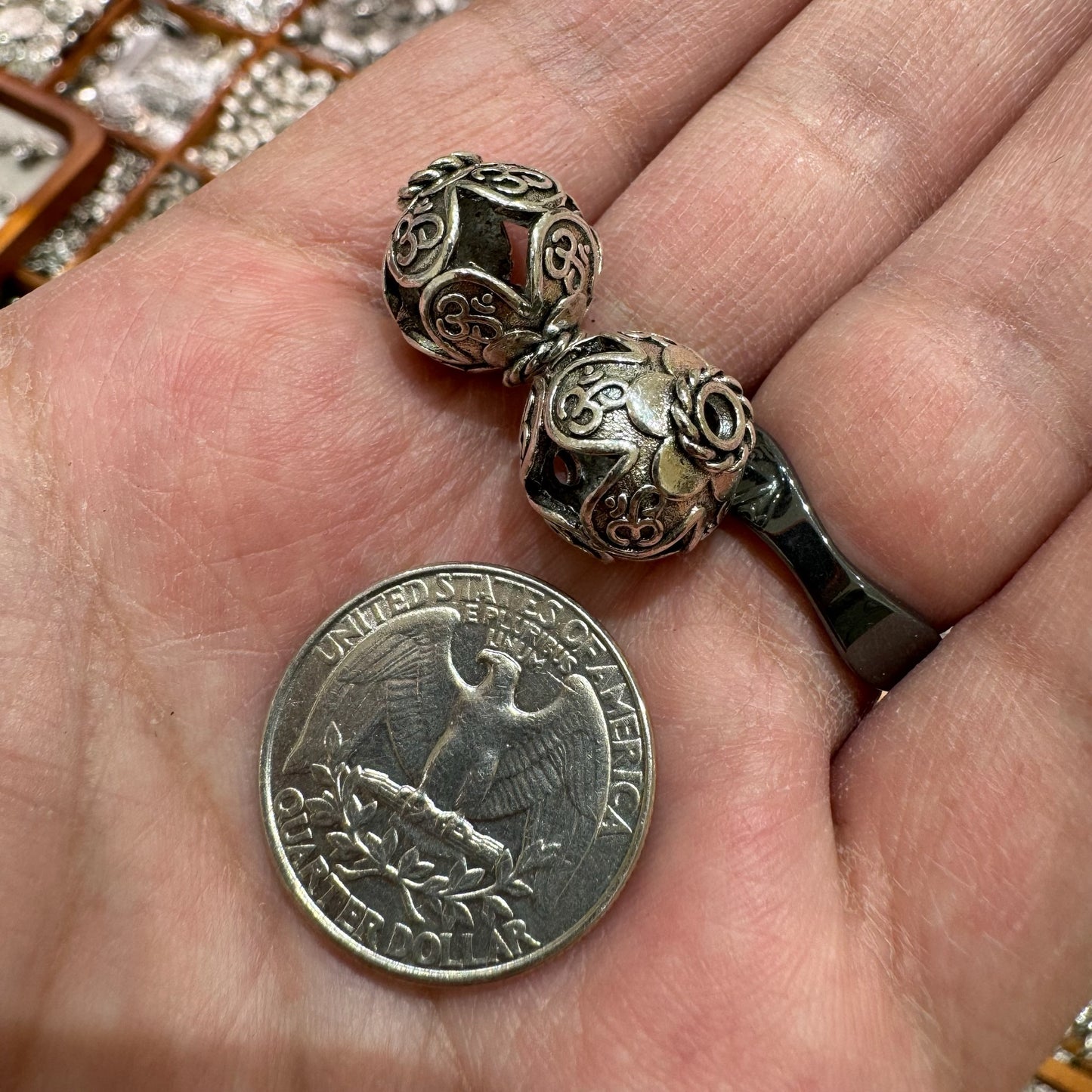 WAREHOUSE - Tibetan Silver Charm / Bead (TS131)