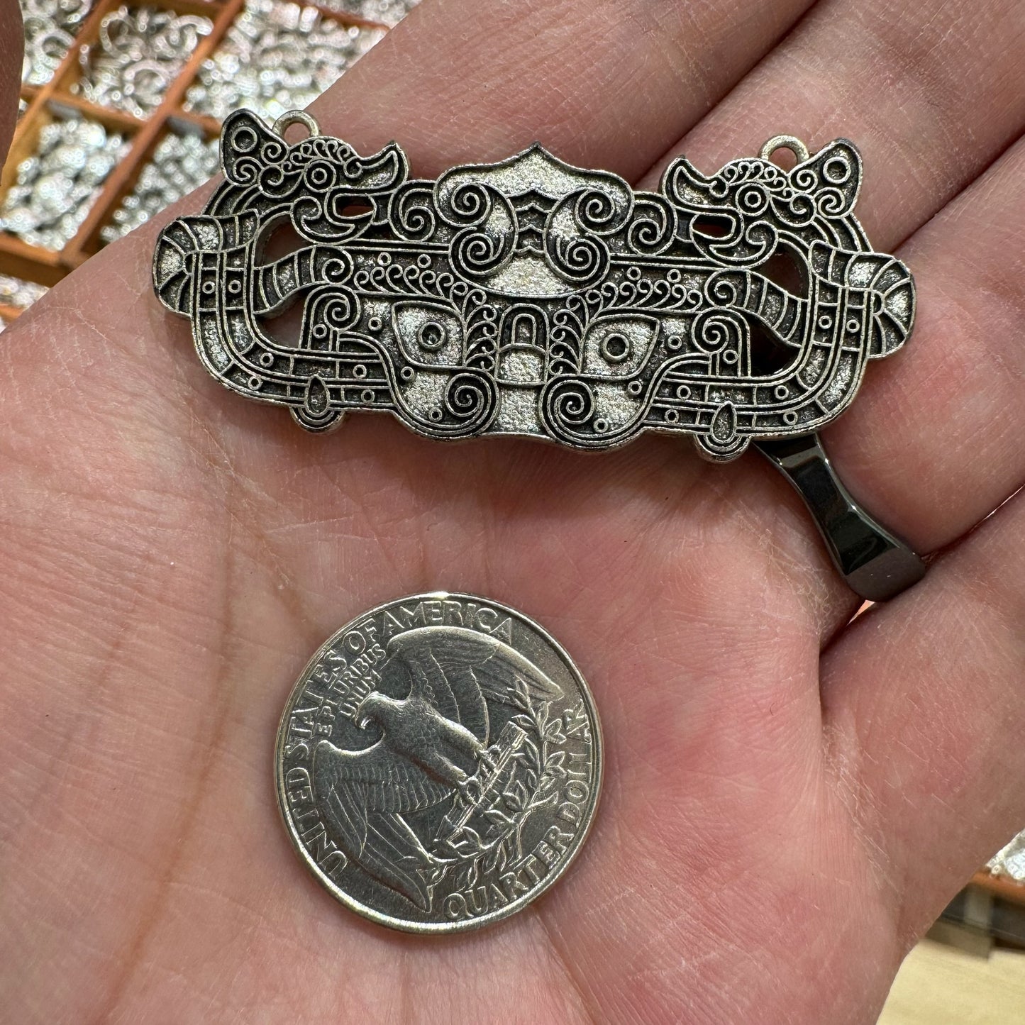 WAREHOUSE - Tibetan Silver Charm / Bead (TS133)