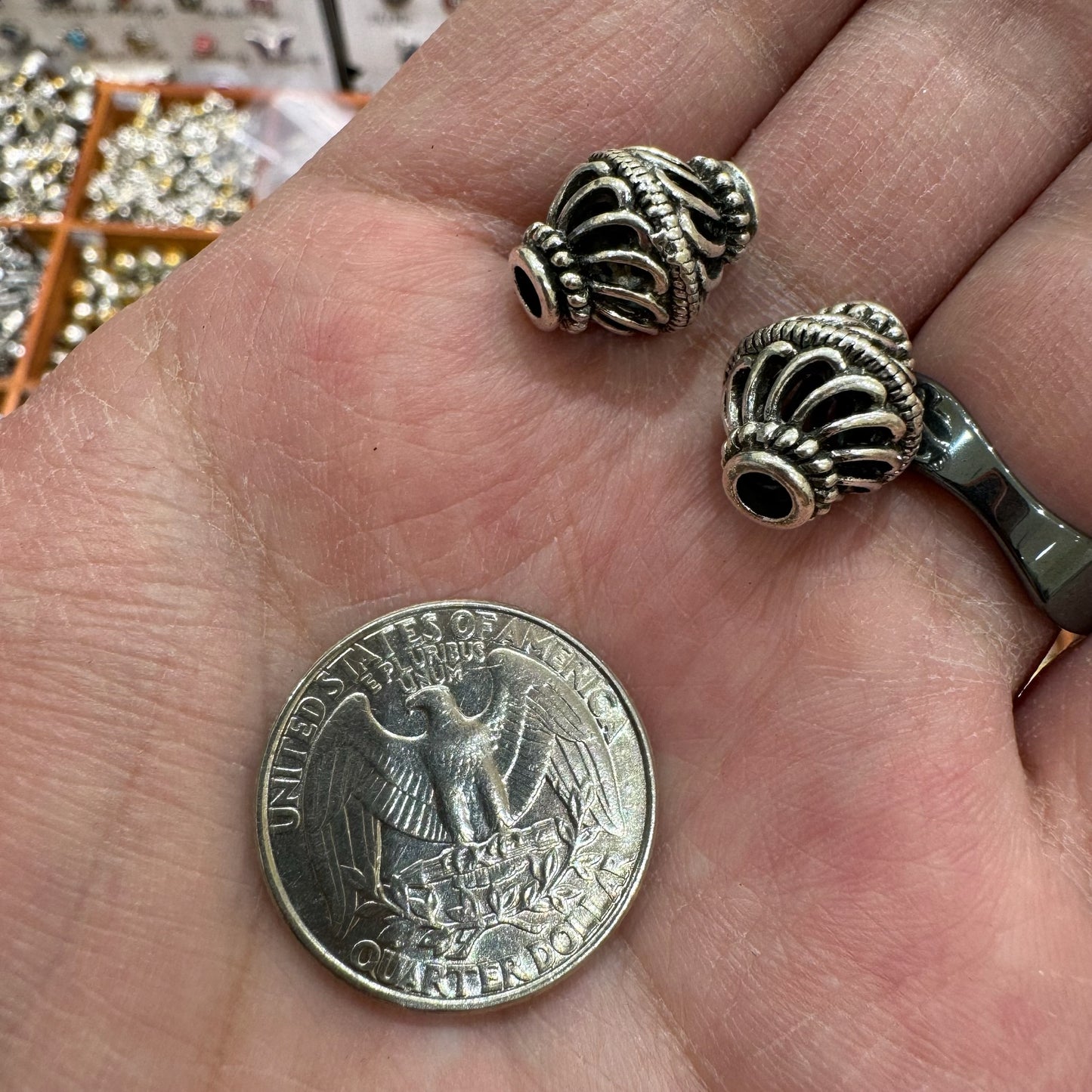 WAREHOUSE - Tibetan Silver Charm / Bead (TS134)