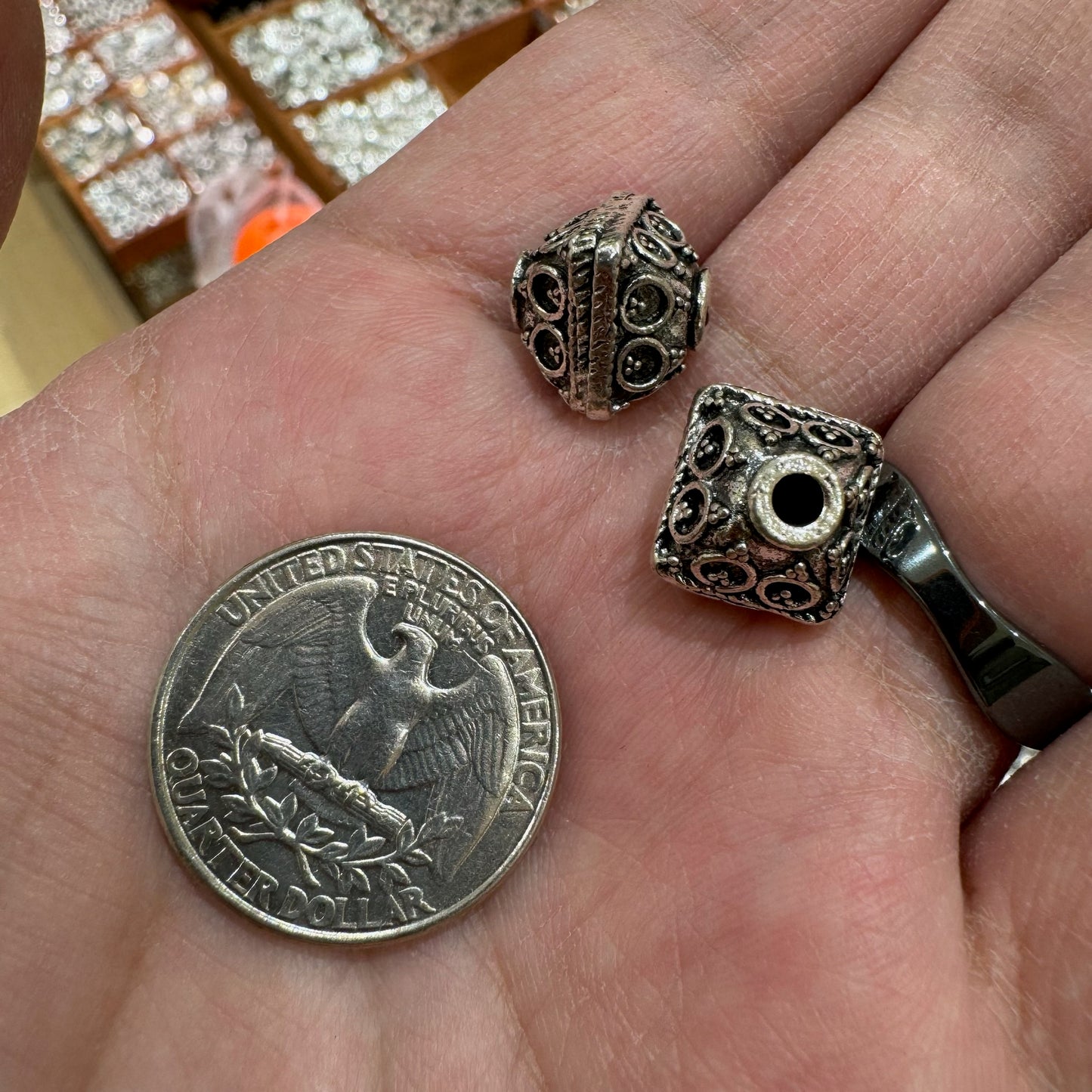 WAREHOUSE - Tibetan Silver Charm / Bead (TS139)