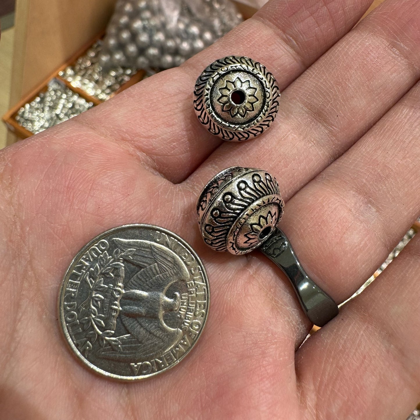 WAREHOUSE - Tibetan Silver Charm / Bead (TS141)