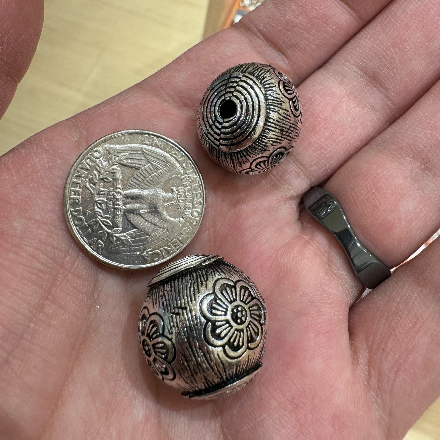 WAREHOUSE - Tibetan Silver Charm / Bead (TS143)