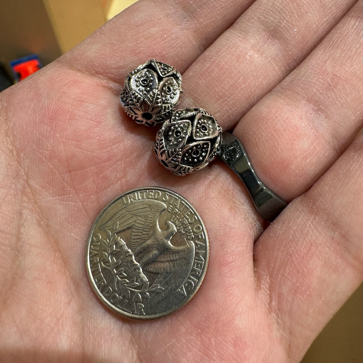WAREHOUSE - Tibetan Silver Charm / Bead (TS145)