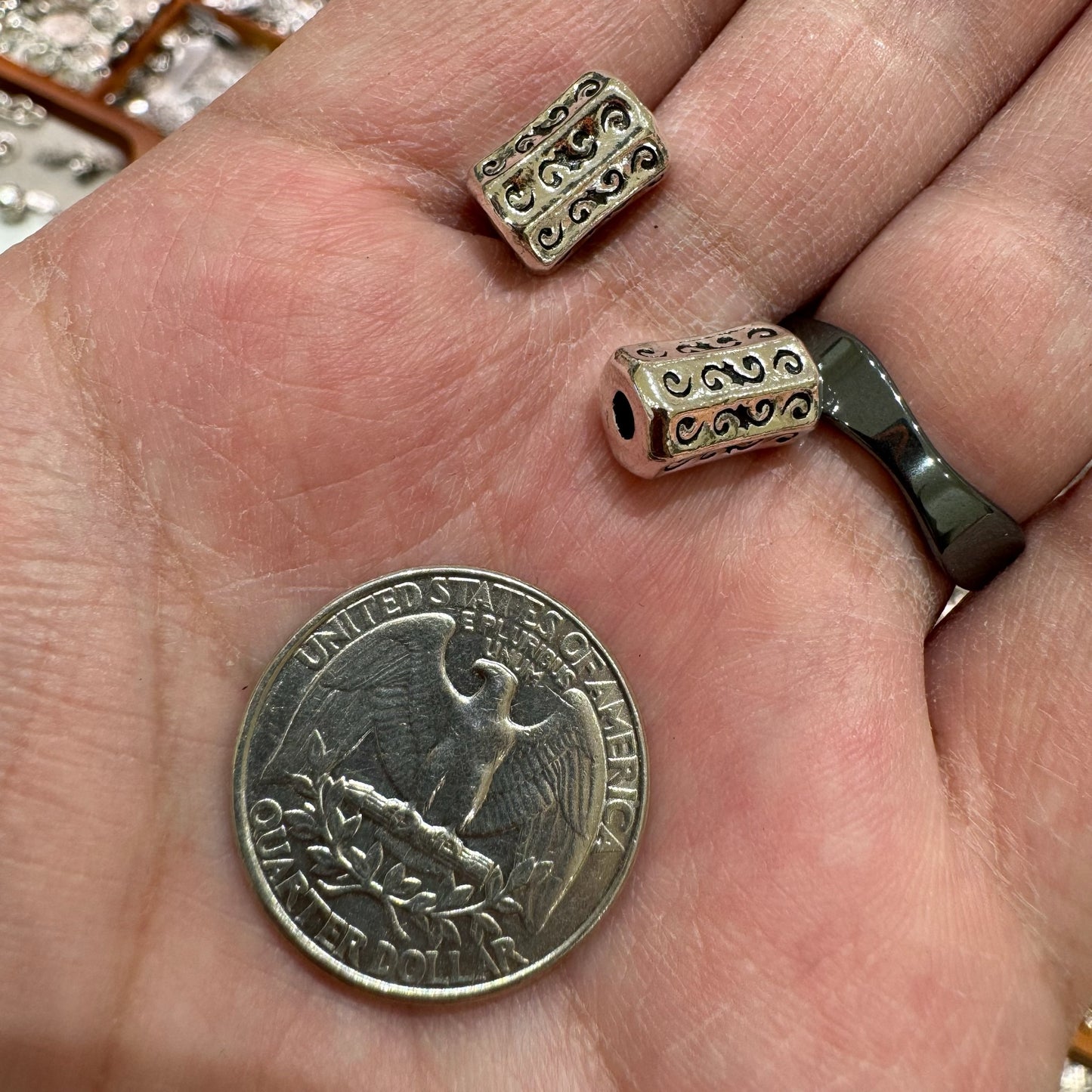 WAREHOUSE - Tibetan Silver Charm / Bead (TS147)