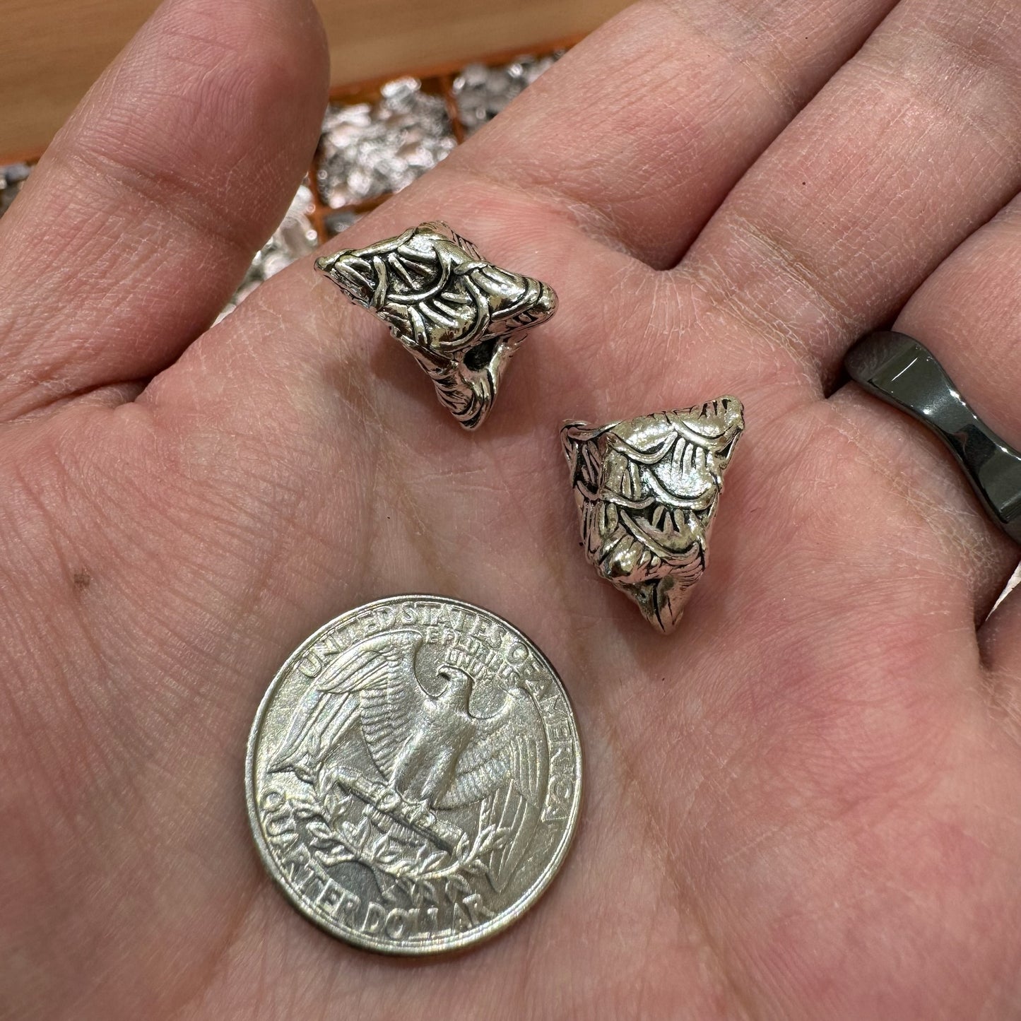 WAREHOUSE - Tibetan Silver Charm / Bead (TS148)