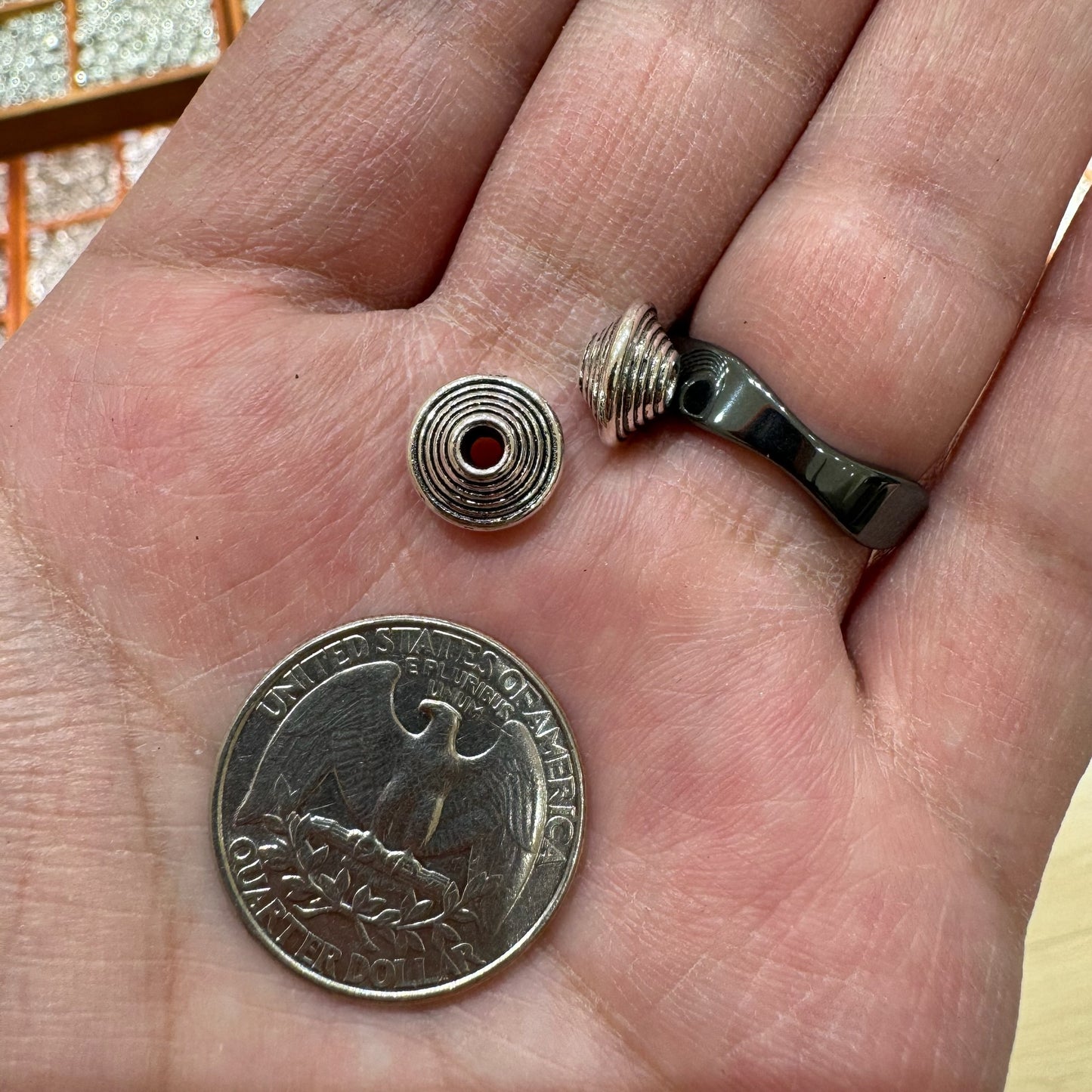 WAREHOUSE - Tibetan Silver Charm / Bead (TS149)