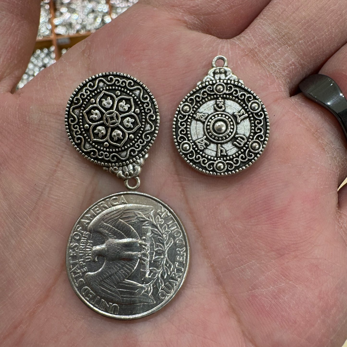 WAREHOUSE - Tibetan Silver Charm / Bead (TS151)