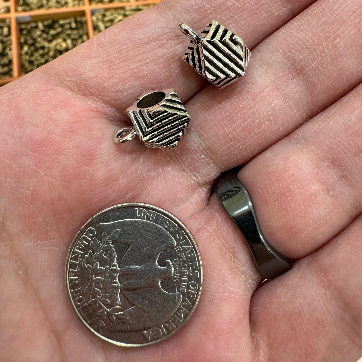 WAREHOUSE - Tibetan Silver Charm / Bead (TS154)