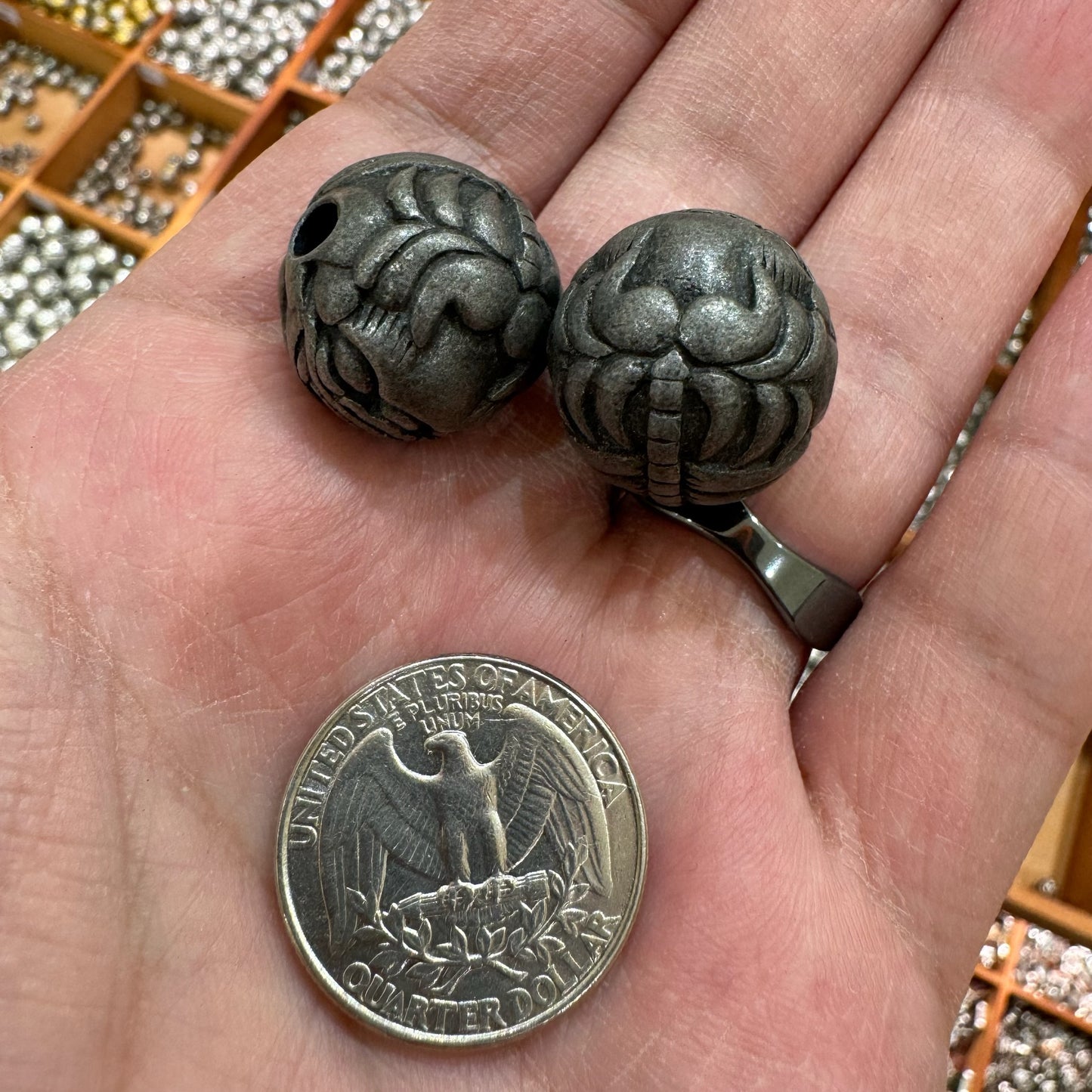 WAREHOUSE - Tibetan Silver Charm / Bead (TS156)