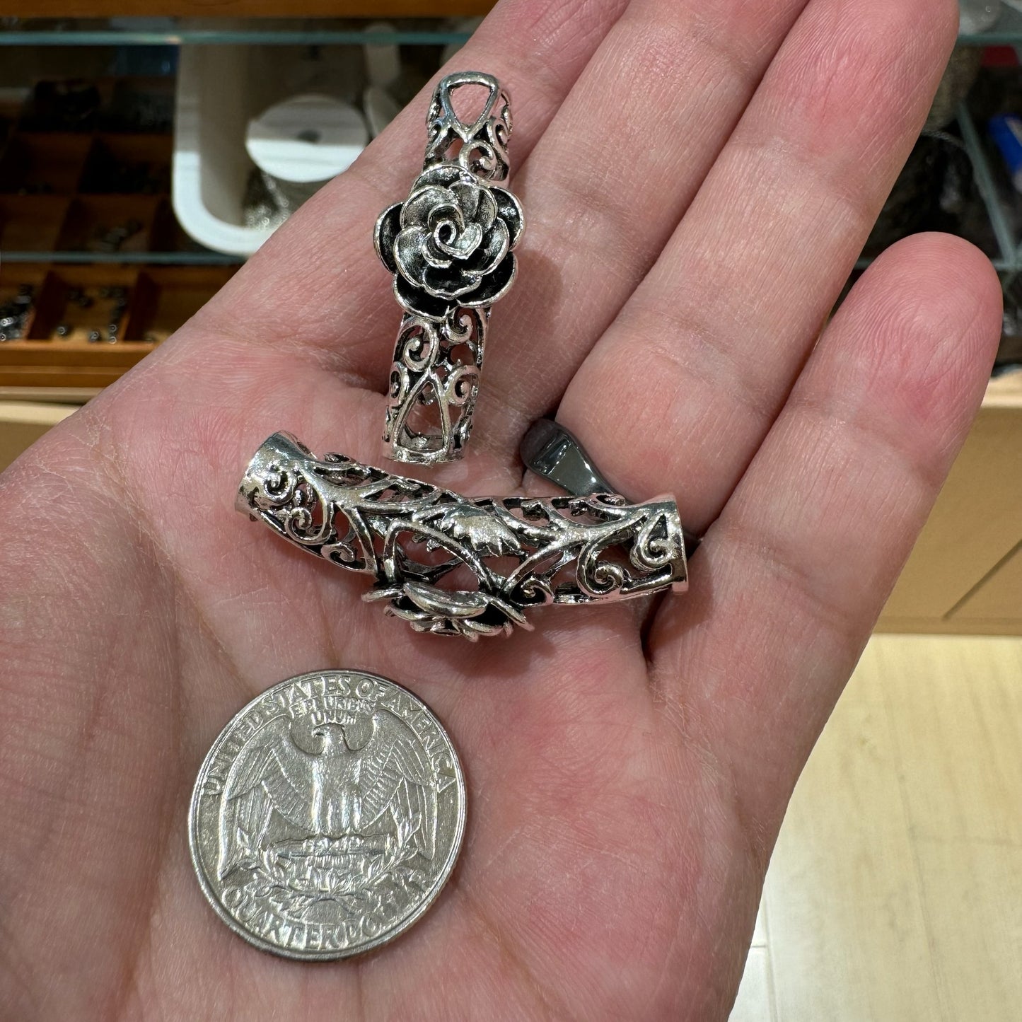 WAREHOUSE - Tibetan Silver Charm / Bead (TS157)