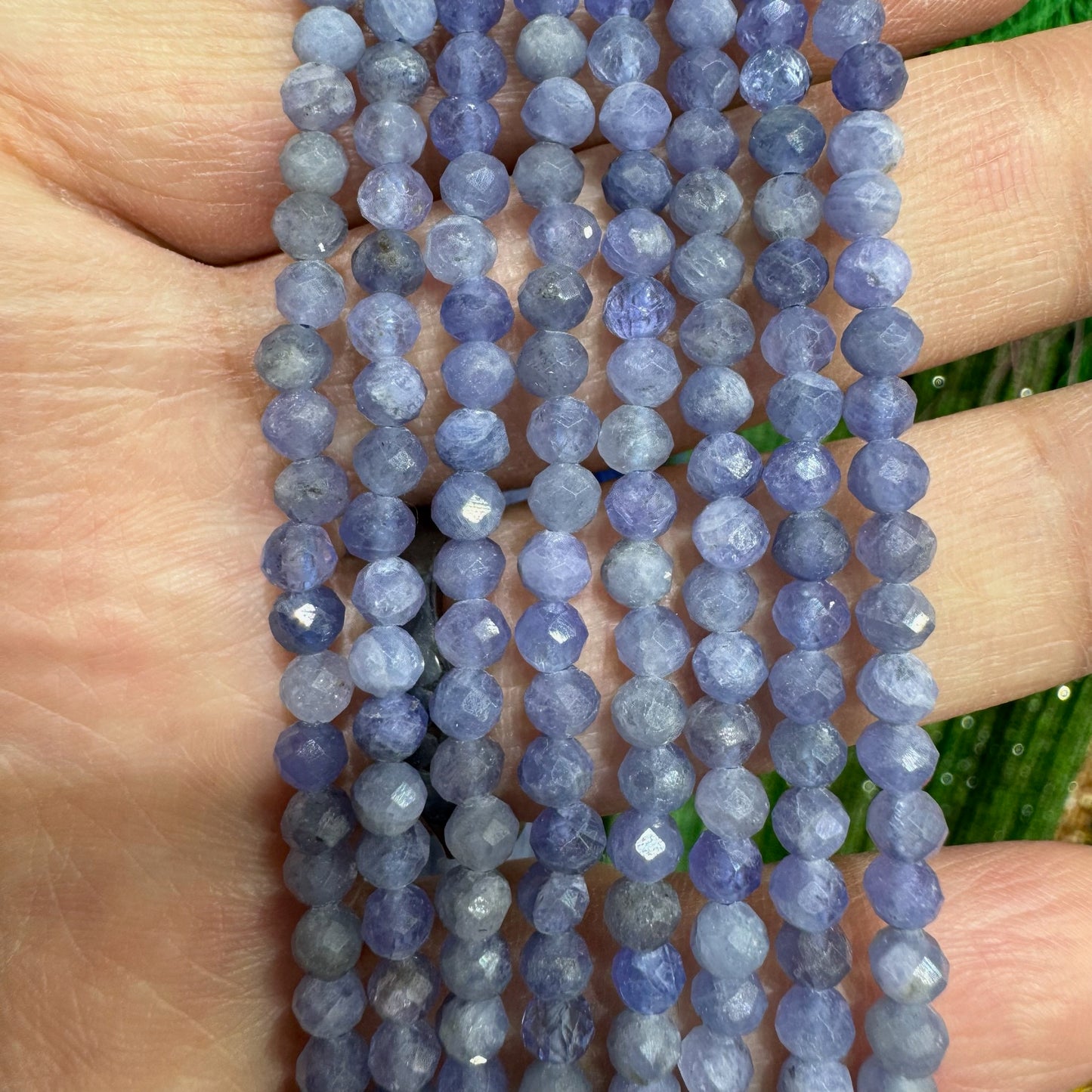 PRE-ORDER - WAREHOUSE - Tazanite Faceted Bead Strand 3mm 4mm