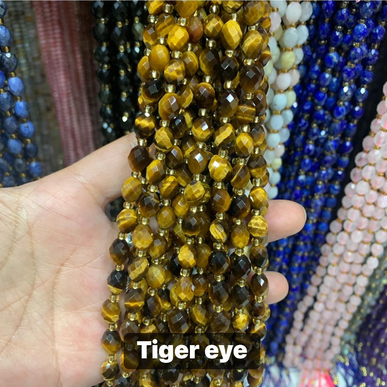 PRE-ORDER - WAREHOUSE - FACETED OVAL - BEAD STRAND