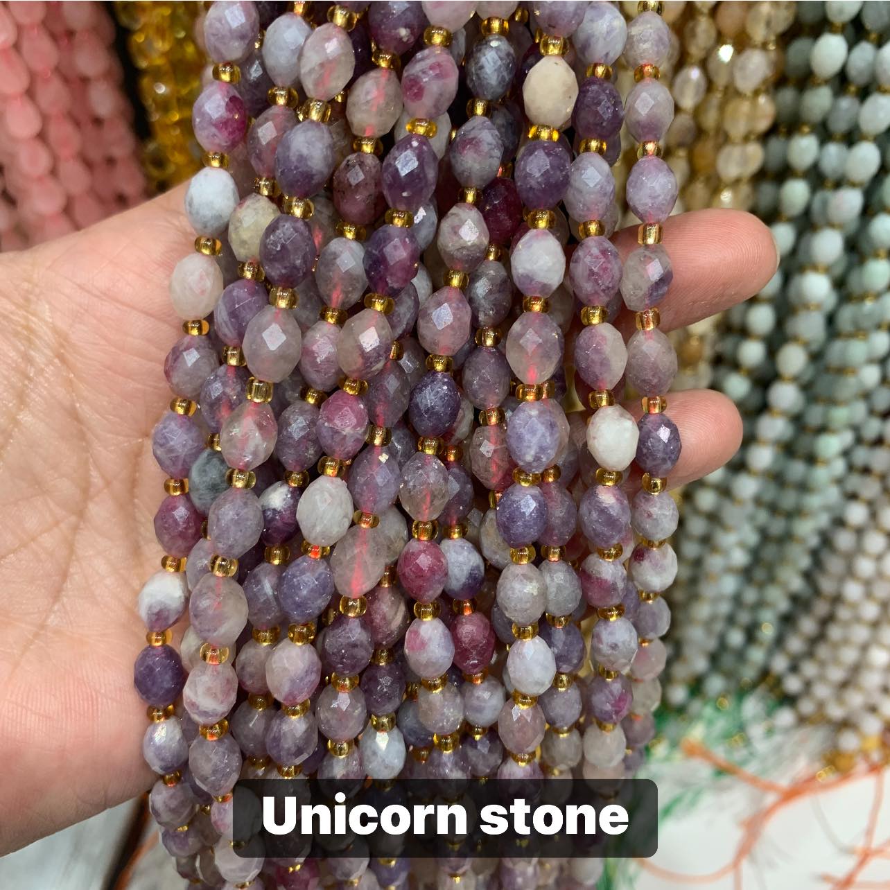 PRE-ORDER - WAREHOUSE - FACETED OVAL - BEAD STRAND
