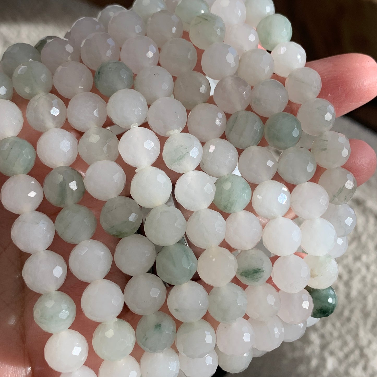 Natural Crystal Faceted Bracelet