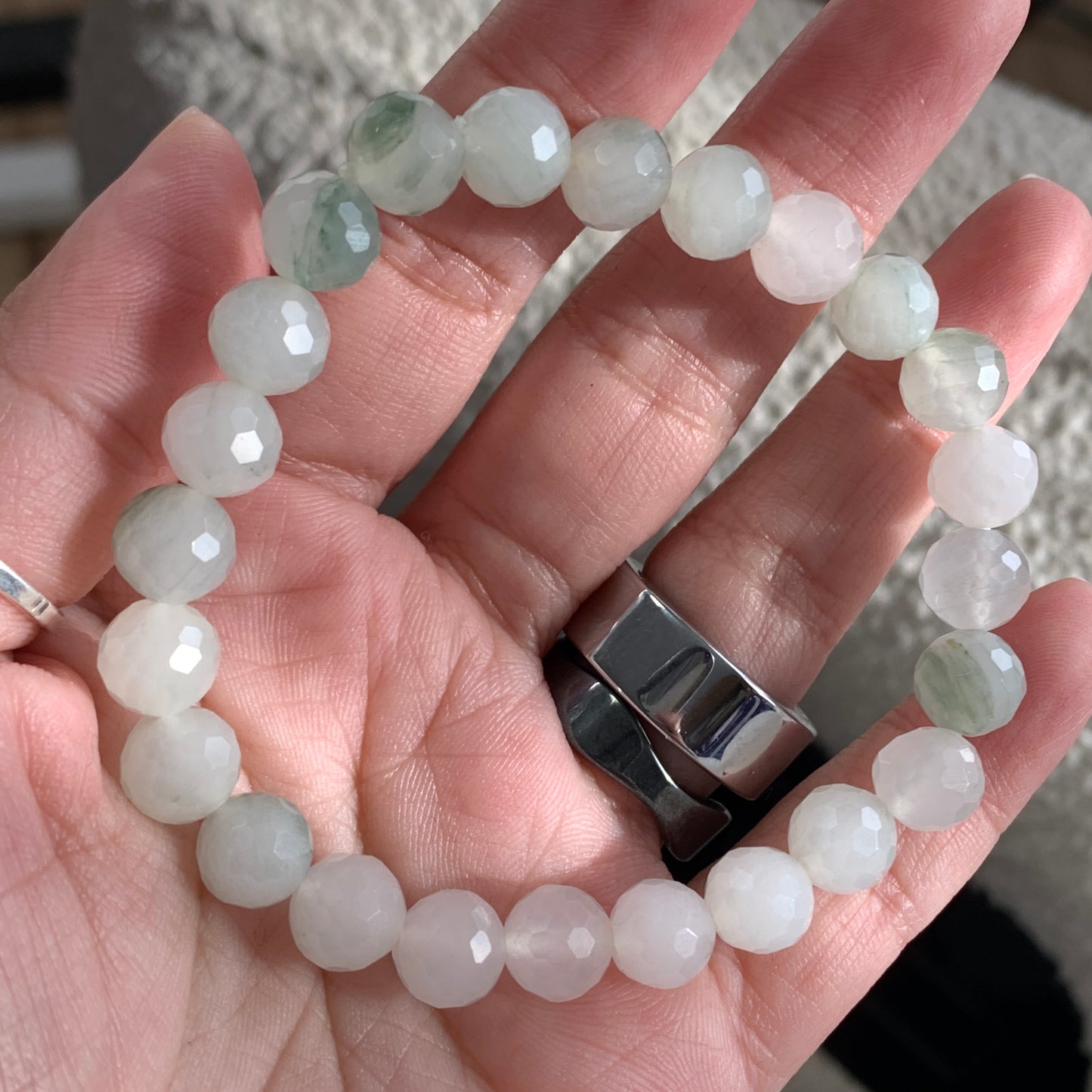 Natural Crystal Faceted Bracelet