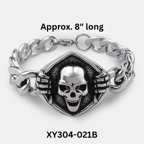 PRE-ORDER - WAREHOUSE - 304 Stainless - Bracelet - Skull - Tree of Life
