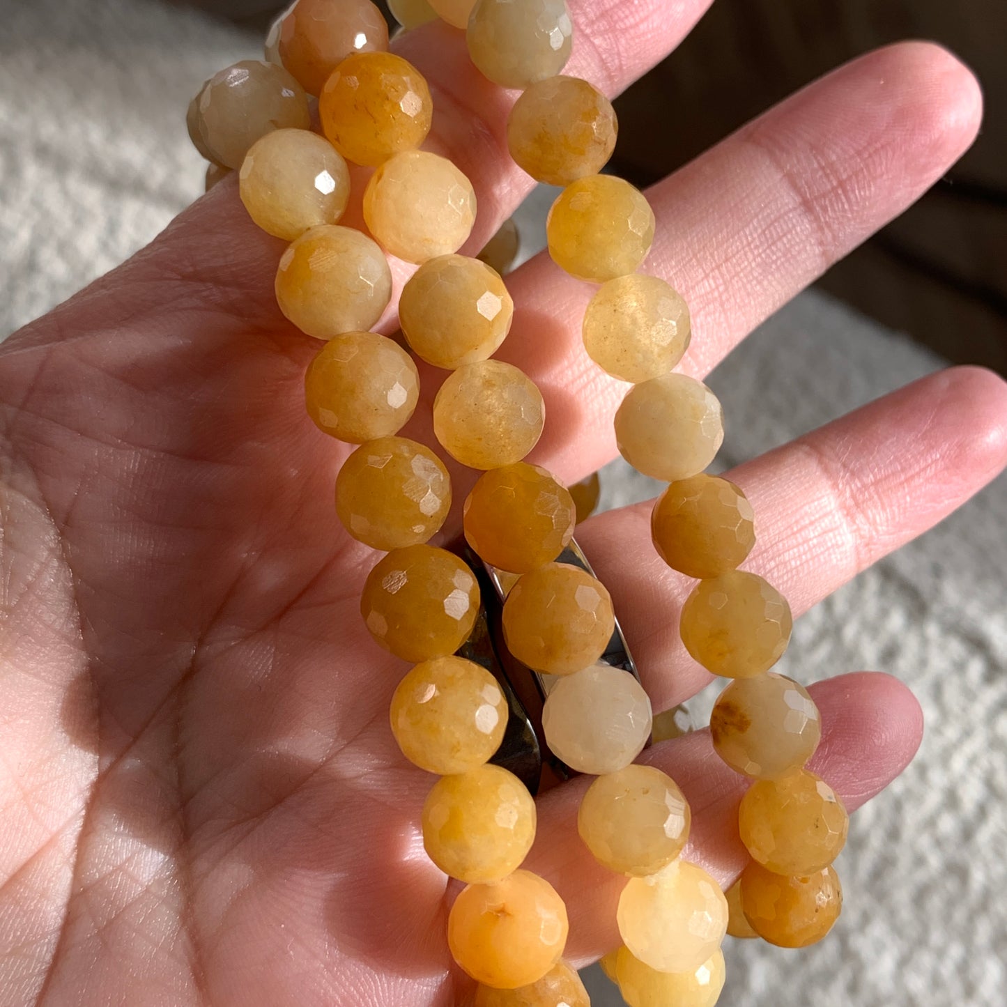 Natural Crystal Faceted Bracelet