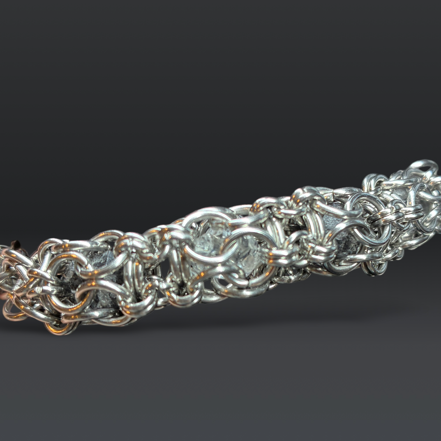 Stainless Steel Herkimer Diamond Quartz Bracelet