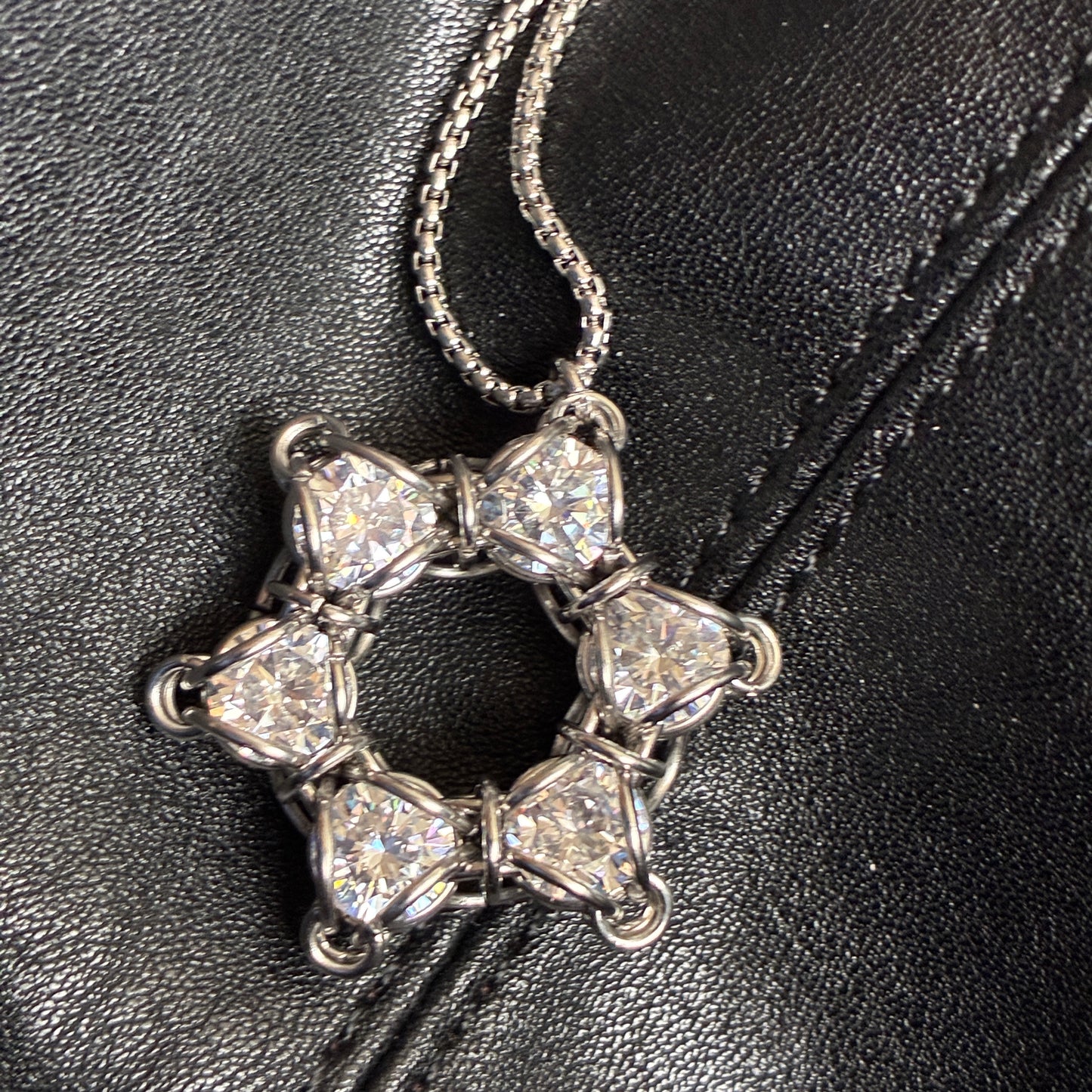 Stainless Steel 6 Point Star  Pendant