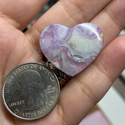 PINK Plum Agate Aurora Doublet