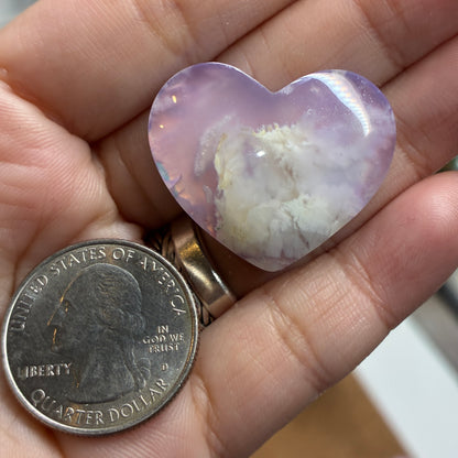 PINK Plum Agate Aurora Doublet