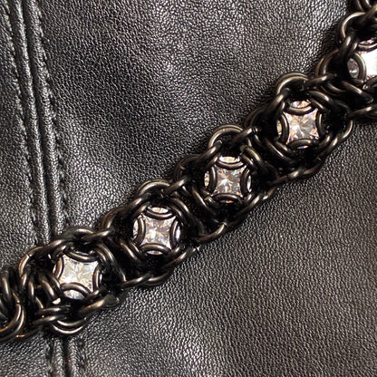 Black stainless steel CZ Bracelet