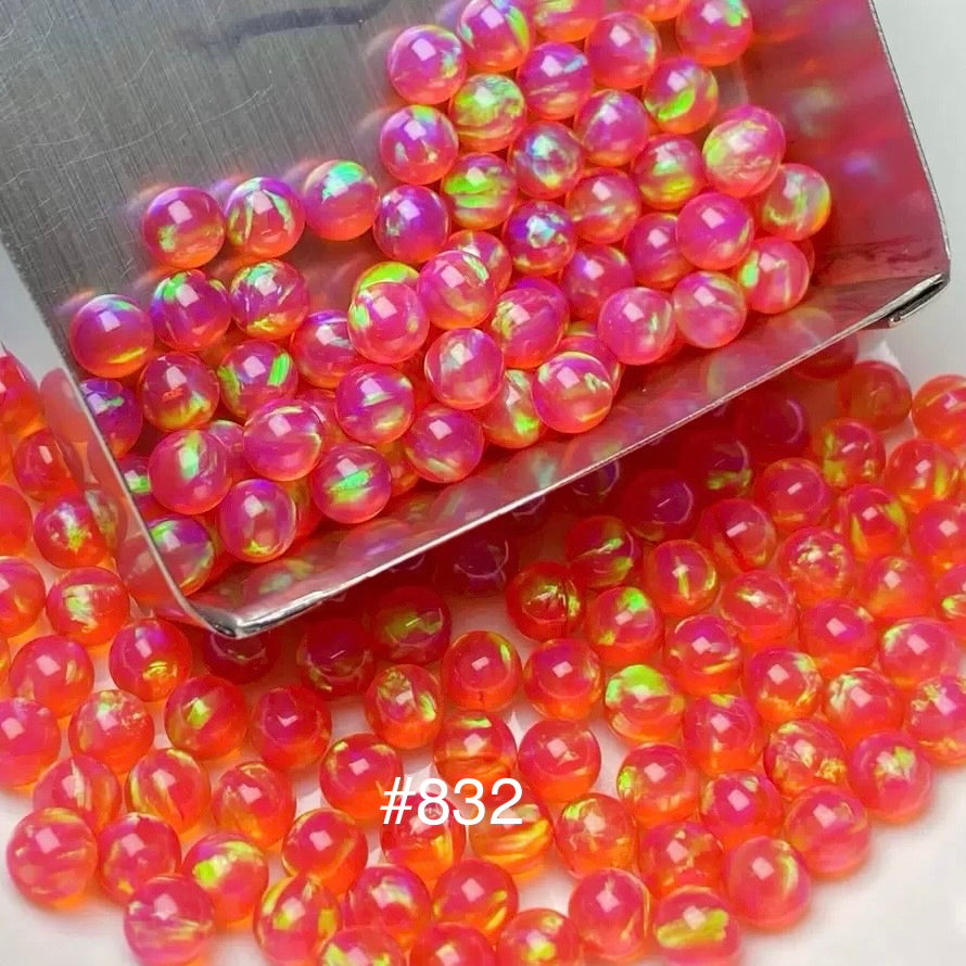 OVERSEAS ORDER - Jelly Opal Bead *NO HOLE* 4mm 5mm