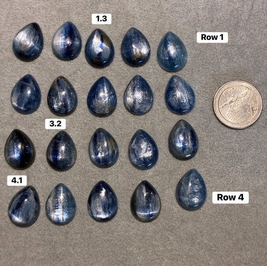 OVERSEAS ORDER - Kyanite 15x20mm Teardrop Cabochon