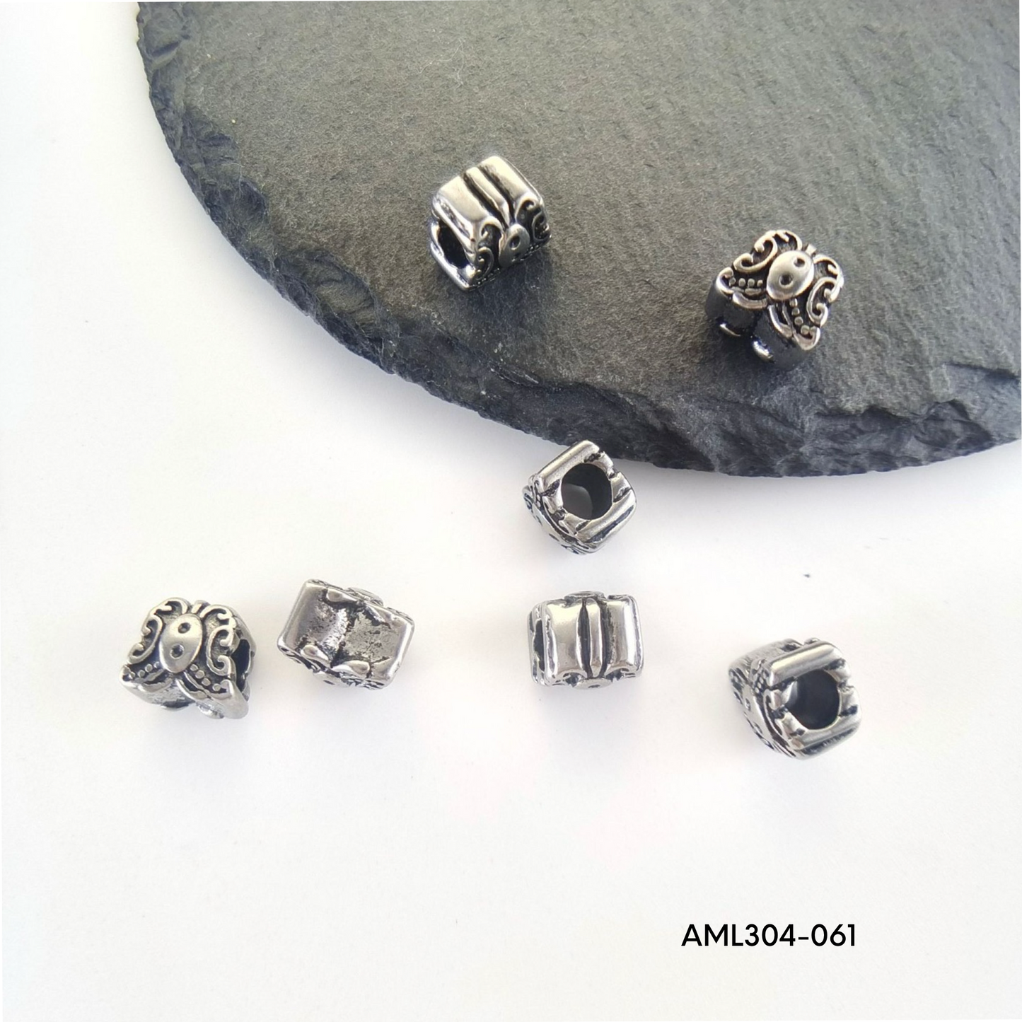 PRE-ORDER - WAREHOUSE - 304 Stainless - Bead - Hair Bead - Big Hole Bead - Skull