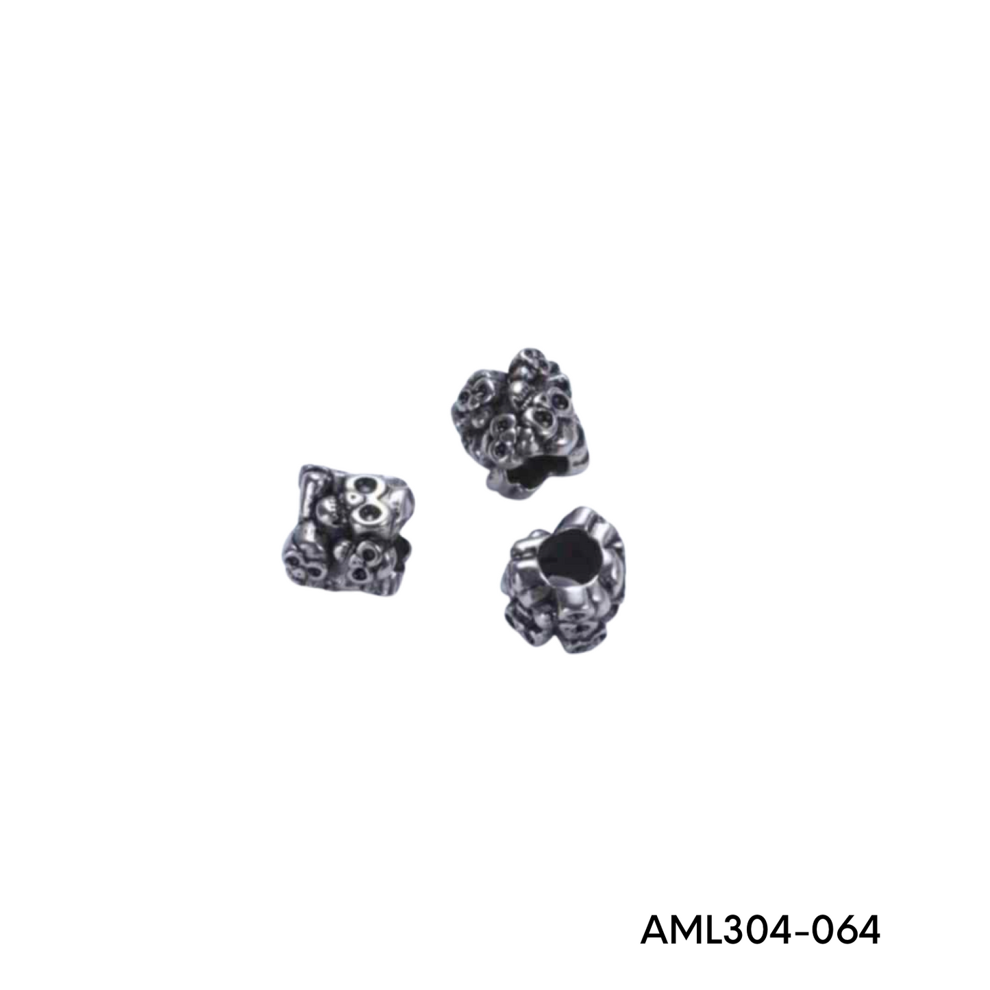 PRE-ORDER - WAREHOUSE - 304 Stainless - Bead - Hair Bead - Big Hole Bead - Skull