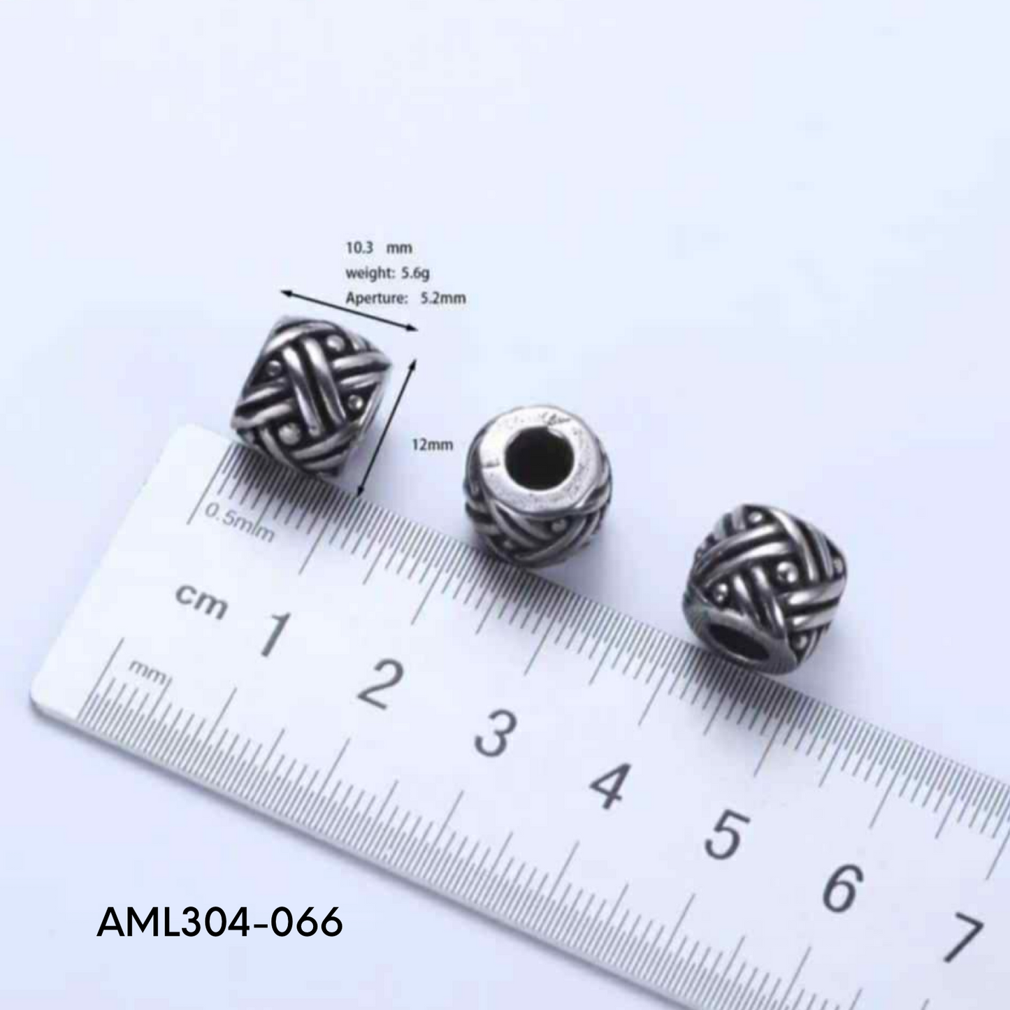 PRE-ORDER - WAREHOUSE - 304 Stainless - Bead - Hair Bead - Big Hole Bead - Skull