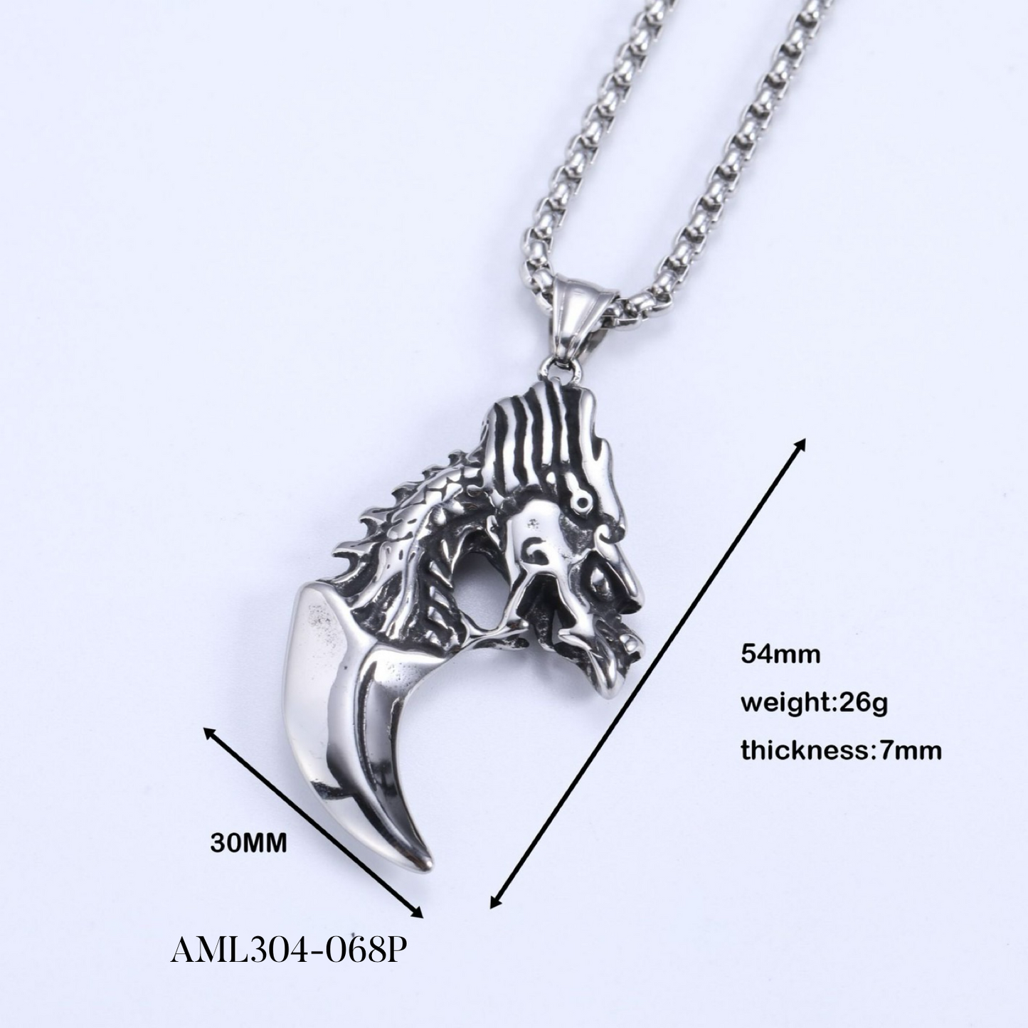 PRE-ORDER - WAREHOUSE - 304 Stainless - Pendant - Necklace