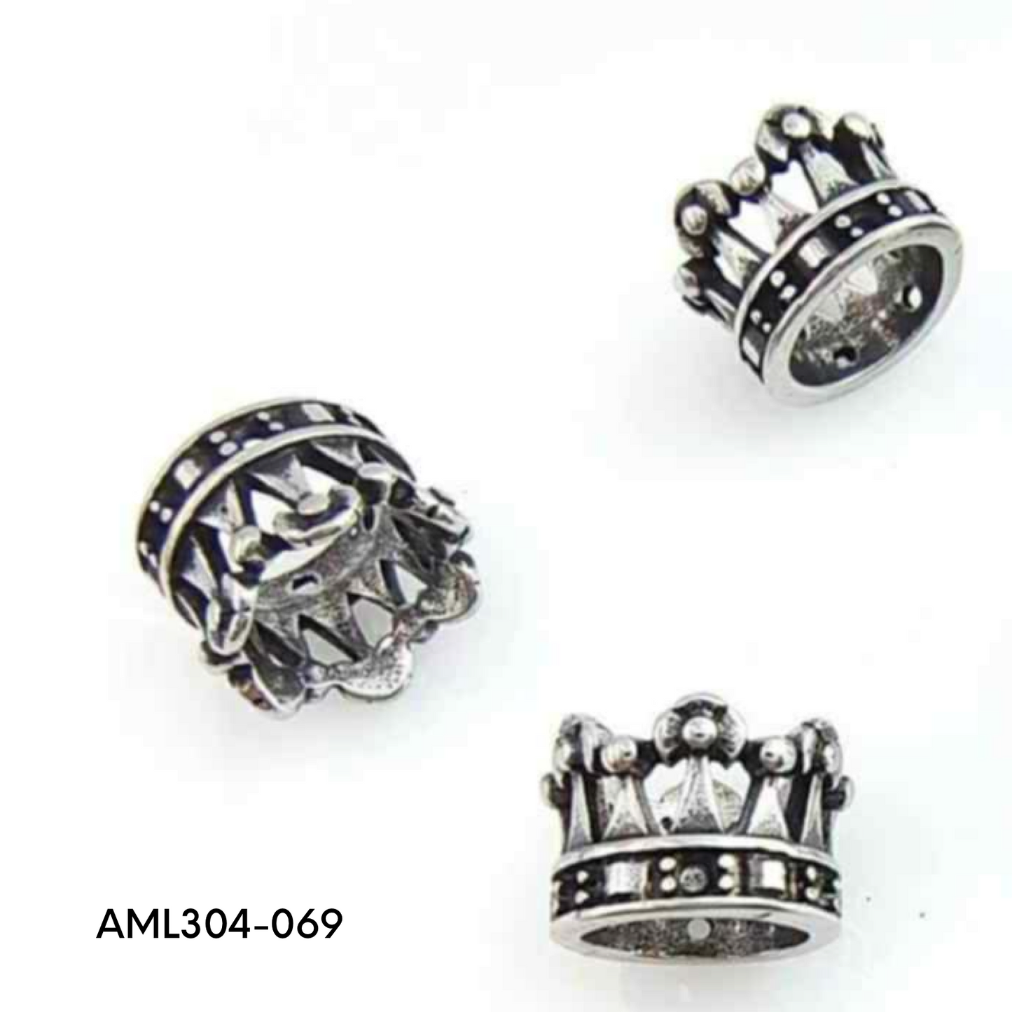 PRE-ORDER - WAREHOUSE - 304 Stainless - Bead - Hair Bead - Big Hole Bead - Skull