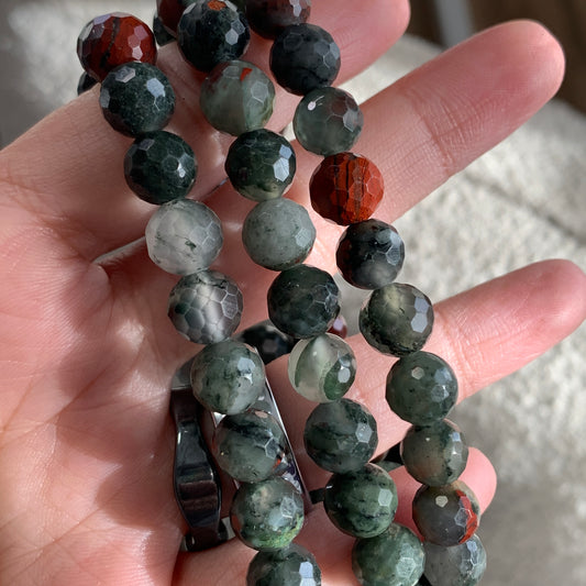 Natural Crystal Faceted Bracelet