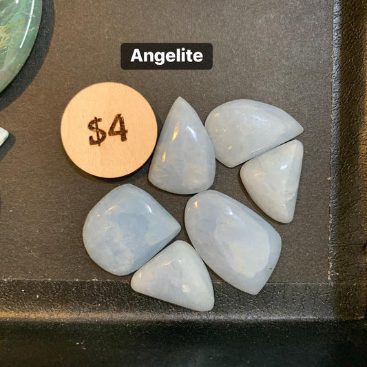 Angelite Cabochon - Small - $4
