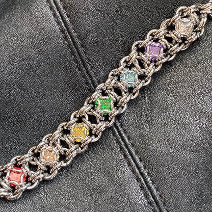 Stainless Steel Chainmail Rainbow Bracelet