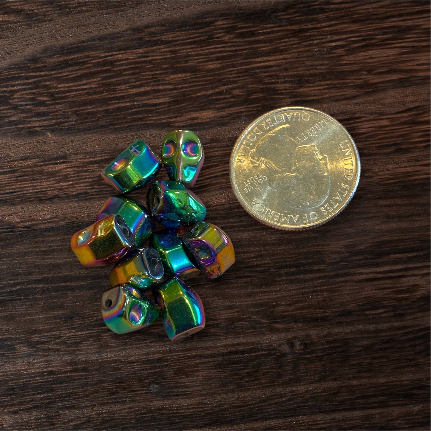 Loose Bead - Hematite - Tree - Skull - Shell