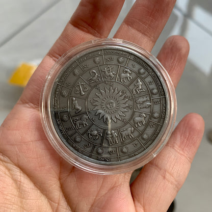 PRE-ORDER - WAREHOUSE - Brass coin Horoscope