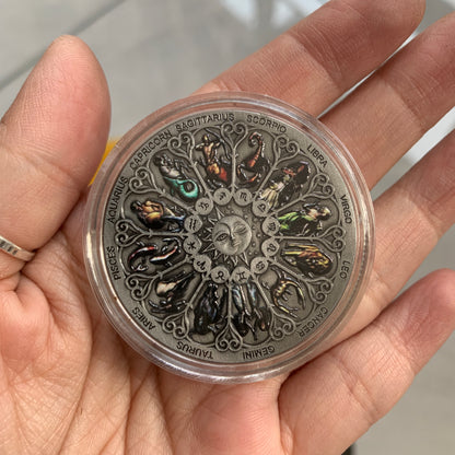 PRE-ORDER - WAREHOUSE - Brass coin Horoscope