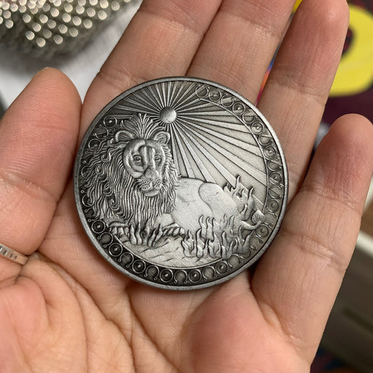 Brass coin Leo